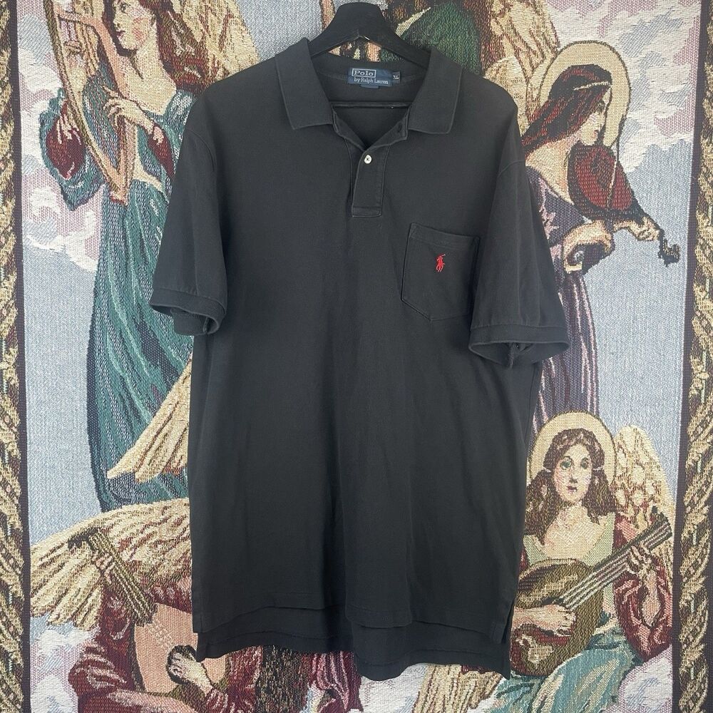 Polo Ralph Lauren Polo Mens Extra Large Black Golf Shirt Pullover XL